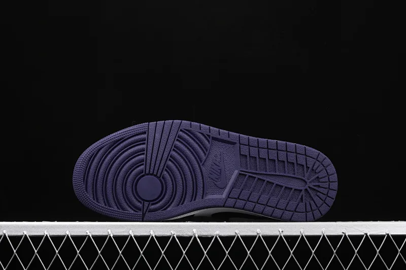 All categories Air Jordan Jordan series basketball shoes Air Jordan 1 Low New version Air Jordan 1 Low Court Purple AJ1 Joe 1 low top suede black purple toe 553558-125